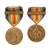 Original U.S. WWI Navy Victory Medal Lot of 2 - Mobile Base and Extremely Rare Naval Battery