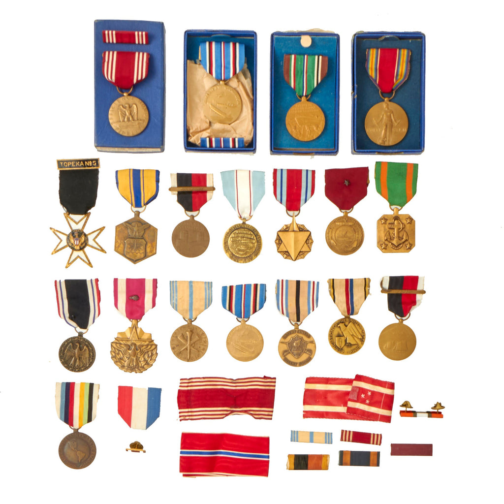 Original U.S. WWII To Present Era Military Medal Lot - 28 Pieces Total Original Items