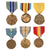 Original U.S. WWI - Present Medal Lot with Four in Boxes - 21 Medals Total