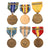 Original U.S. WWI - Present Medal Lot with Four in Boxes - 21 Medals Total