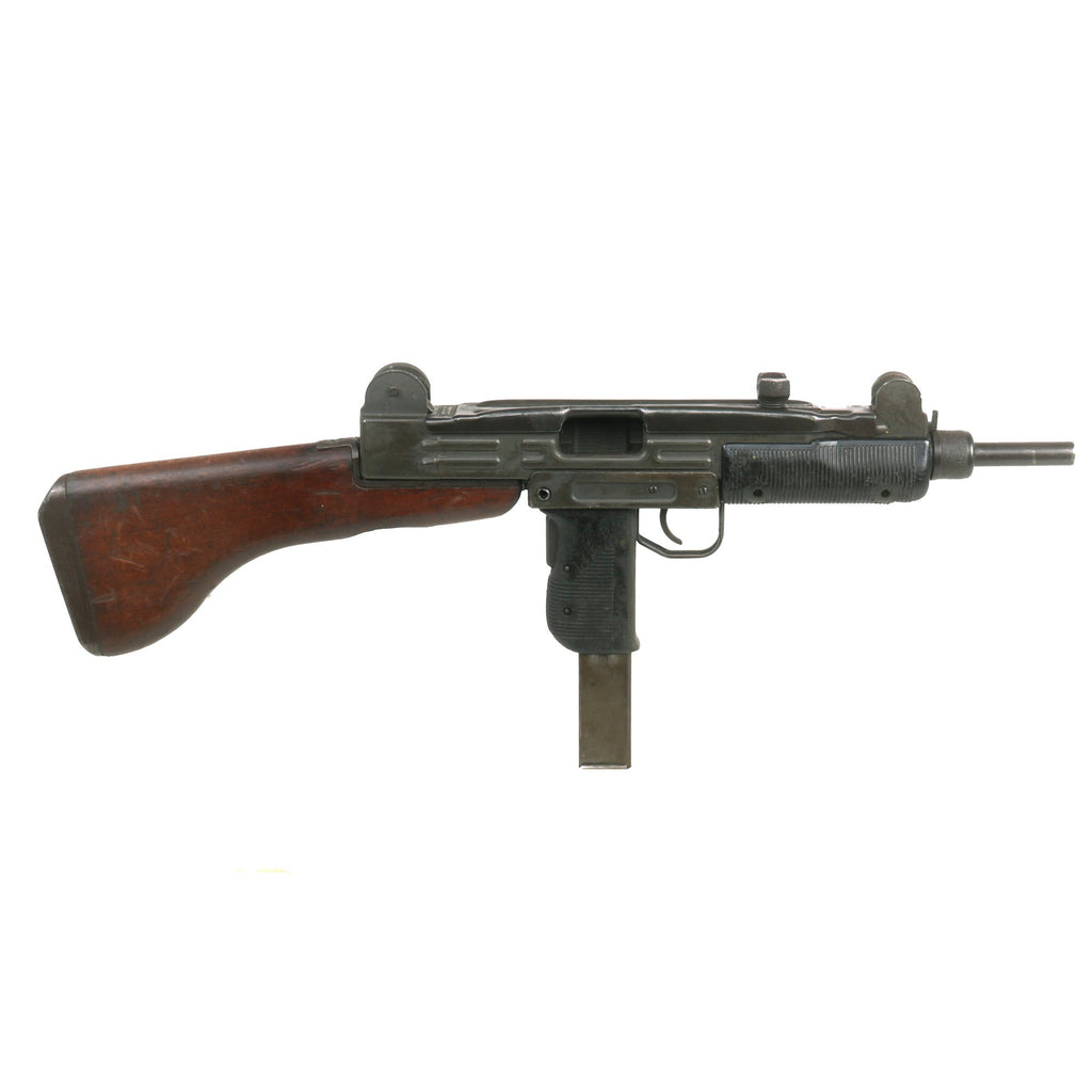 Original Israeli Six-Day War UZI Display Submachine Gun dated 1961 with Wood Stock & Magazine - Serial 83776 Original Items