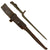 Original U.S. WWII Rare M1941 Johnson Rifle Spike Bayonet with Leather Scabbard Original Items