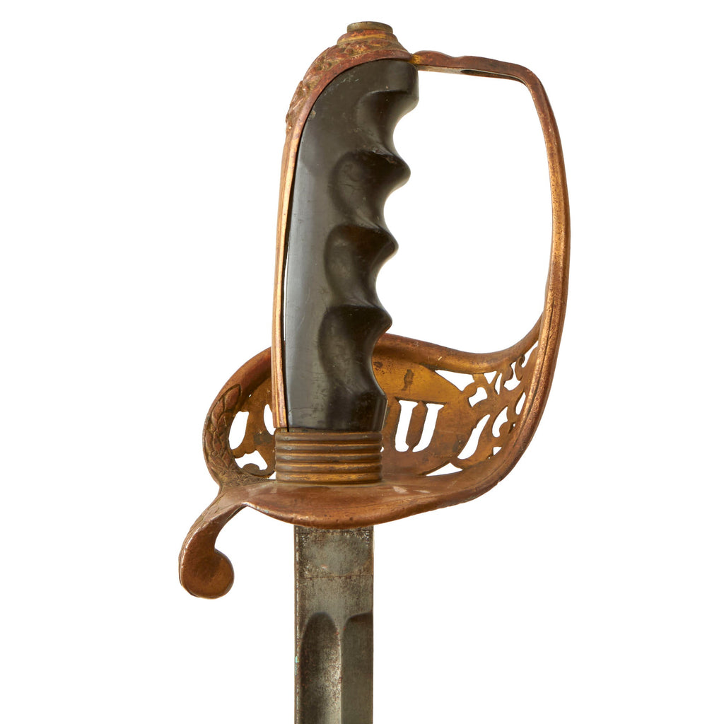 Clamshell Guard Original U.S. Unusual M1902 Officer’s Saber with Brass Clamshell Guard ...