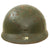 Original French WWII Model 1935 Tanker Armored Vehicle Helmet with R.F. Badge Original Items