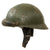 Original French WWII Model 1935 Tanker Armored Vehicle Helmet with R.F. Badge Original Items