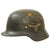 Original German WWII Luftwaffe Named Double Decal Repainted Afrikakorps Tropical M35 Steel Helmet with 58cm Liner - SE66 Original Items