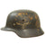 Original German WWII Luftwaffe Named Double Decal Repainted Afrikakorps Tropical M35 Steel Helmet with 58cm Liner - SE66 Original Items