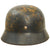 Original German WWII Luftwaffe Named Double Decal Repainted Afrikakorps Tropical M35 Steel Helmet with 58cm Liner - SE66 Original Items