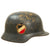 Original German WWII Luftwaffe Named Double Decal Repainted Afrikakorps Tropical M35 Steel Helmet with 58cm Liner - SE66 Original Items