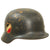 Original German WWII Luftwaffe Named Double Decal Repainted Afrikakorps Tropical M35 Steel Helmet with 58cm Liner - SE66 Original Items