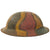 Original U.S. WWI Corps of Engineers Camouflage Painted British-Made Mk. I Camouflage Doughboy Helmet with Liner & Chinstrap Original Items