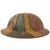Original U.S. WWI Corps of Engineers Camouflage Painted British-Made Mk. I Camouflage Doughboy Helmet with Liner & Chinstrap Original Items