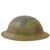 Original U.S. WWI 35th Division Camouflage Painted M1917 Doughboy Helmet with Full Liner & Chinstrap - 70th Infantry Brigade - “Santa Fe Division” Original Items