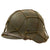 Original German WWII Complete M40 Army Heer Helmet with Period Applied Foliage Net - Stamped EF62 Original Items
