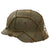 Original German WWII Complete M40 Army Heer Helmet with Period Applied Foliage Net - Stamped EF62 Original Items