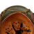 Original German WWII Complete M40 Army Heer Helmet with Period Applied Foliage Net - Stamped EF62 Original Items