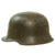 Original German WWII Early M34 Civic Square Dip RLB Air Defense Steel Helmet with Liner and Broken Chinstrap Original Items