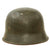 Original German WWII Early M34 Civic Square Dip RLB Air Defense Steel Helmet with Liner and Broken Chinstrap Original Items