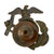 Original U.S. WWI USMC EGA Eagle Globe Anchor Hat Device with Fastener & Washer Original Items