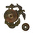 Original U.S. WWI USMC EGA Eagle Globe Anchor Hat Device with Fastener & Washer Original Items