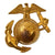 Original U.S. WWI USMC EGA Eagle Globe Anchor Hat Device with Fastener & Washer Original Items