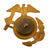 Original U.S. WWI USMC EGA Eagle Globe Anchor Hat Device with Fastener & Washer Original Items