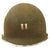Original U.S. WWII M1 Captain’s Fixed Bale Front Seam Helmet Recovered at 28th Infantry Division Position in Luxembourg Original Items