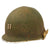 Original U.S. WWII M1 Captain’s Fixed Bale Front Seam Helmet Recovered at 28th Infantry Division Position in Luxembourg Original Items