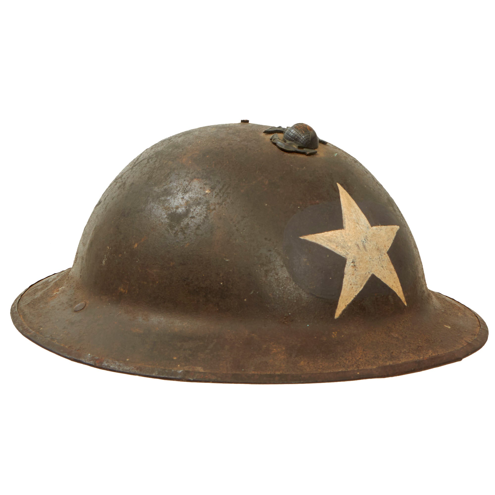Original U.S. WWI M1917 Helmet of the 3rd Infantry Division with