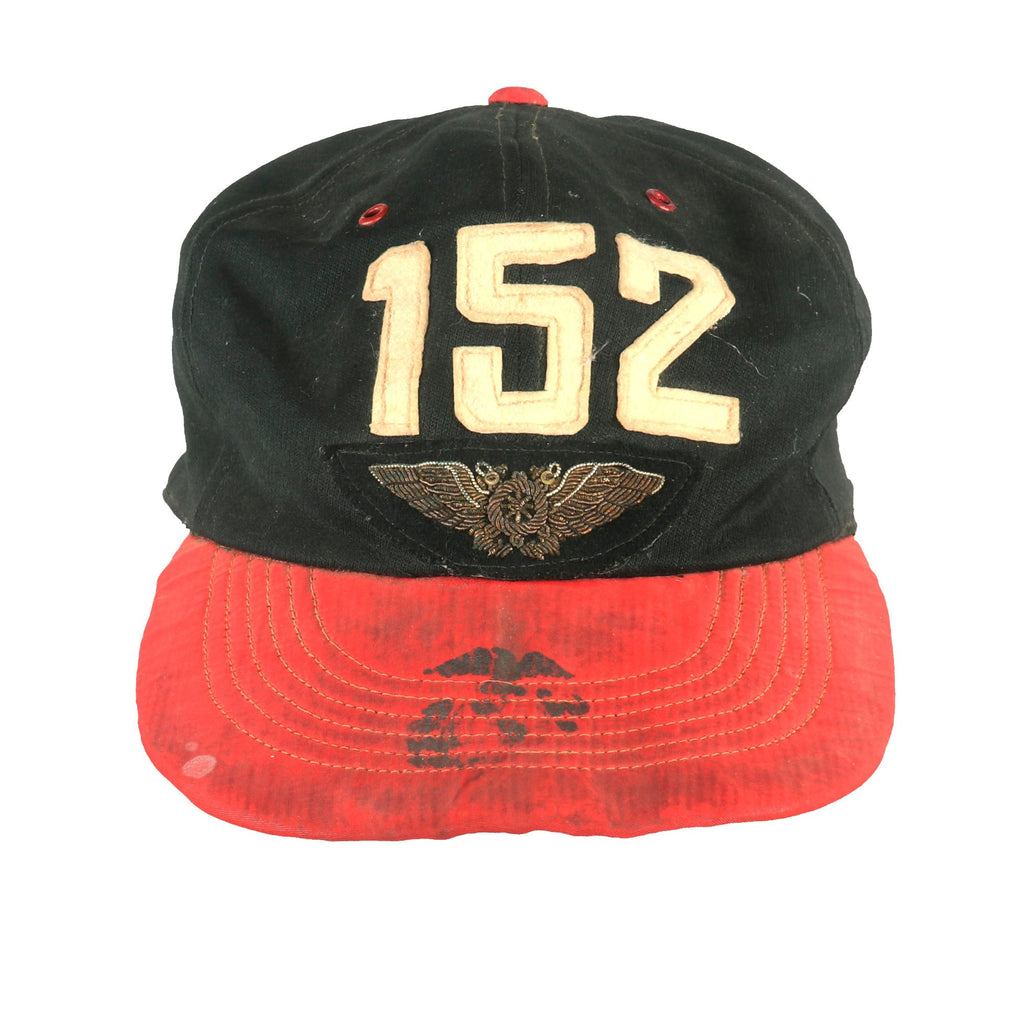 Original U.S. Korean War Marine Corps Marine Aerial Refueler Transport Squadron 152 Baseball Cap - VMGR-152 - Bullion Insignia Original Items
