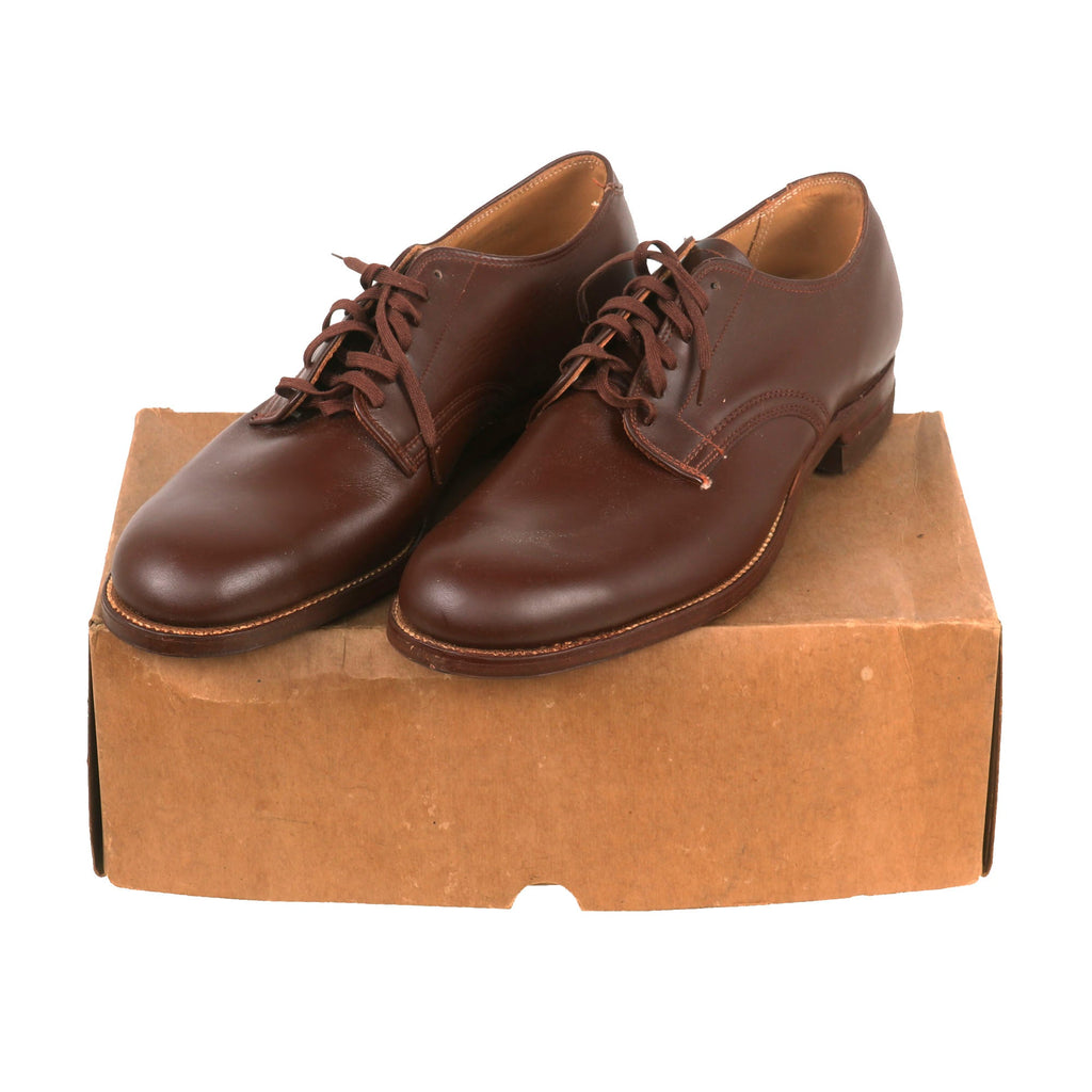 army brown dress shoes Oxford 7000 Men's AGSU Brown Low Quarters Goodyear Welted Bootmakers