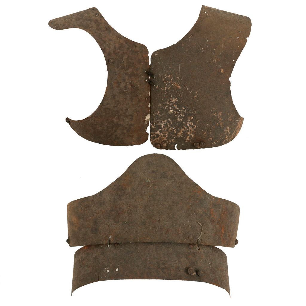 Original Soviet WWII Red Army Ground Dug M38 Steel Body Armor Fragments Recovered at Tannenberg Battlefield Original Items