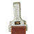 Original German Pre-WWII Army Heer Officers 58mm Tan Leather Open Claw Buckle Belt with Cross Strap Original Items