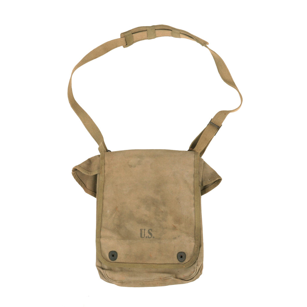 Original U.S. WWII M1938 Canvas Map Case Dated 1942 by BOYT Original Items