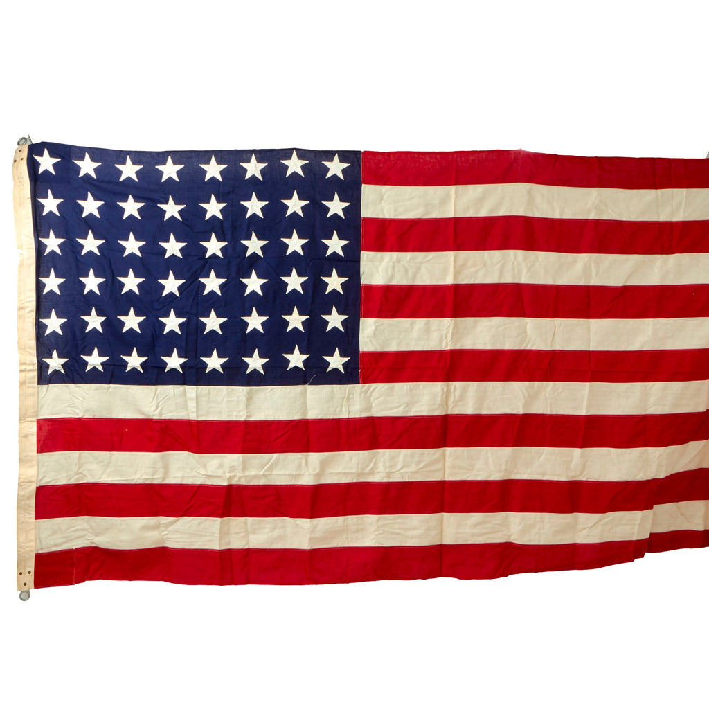 Original U.S. WWII Burial Flag of KIA Soldier Sergeant Lester W. Travis, 3rd Infantry Division in Original Shipping Box - 5 x 9½ Feet Original Items