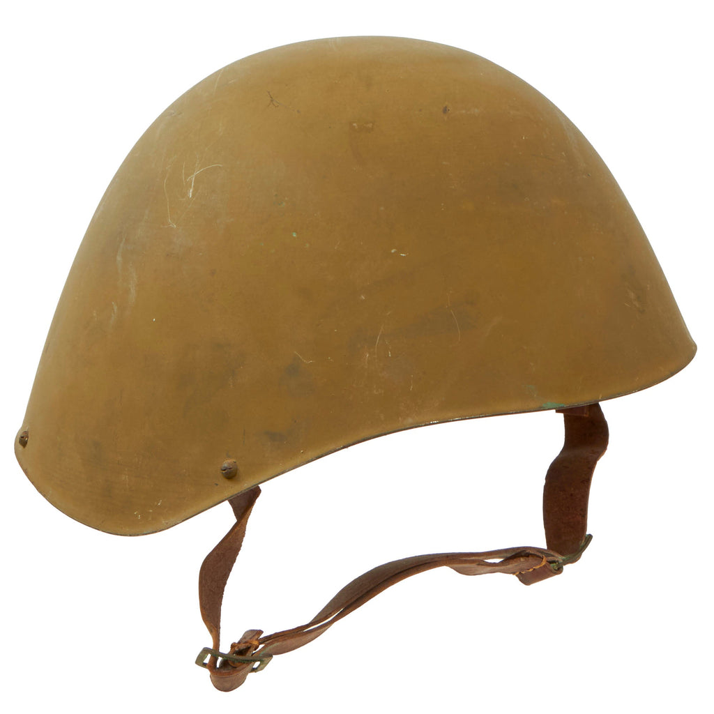 Original WWII Greek Armed Forces M1934/39 Helmet in Correct Wartime Configuration - ΕΛΛΗΝΙΚΟΣ ΣΤΡΑΤΟΣ - Size 53 Original Items
