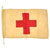 Original U.S. WWI Red Cross Medic Cloth Flag with Halyard - 17½” x 28” Original Items