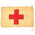 Original U.S. WWI Red Cross Medic Cloth Flag with Halyard - 17½” x 28” Original Items