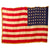Original U.S. WWII Ceremonial 48 Star Cotton Fringed National Flag - 53 x 68” Original Items