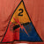 Original U.S. WWII 2nd Armored Division “Hell on Wheels” Wool Multi-Piece Banner Flag by Sterling - 85” x 74” Original Items