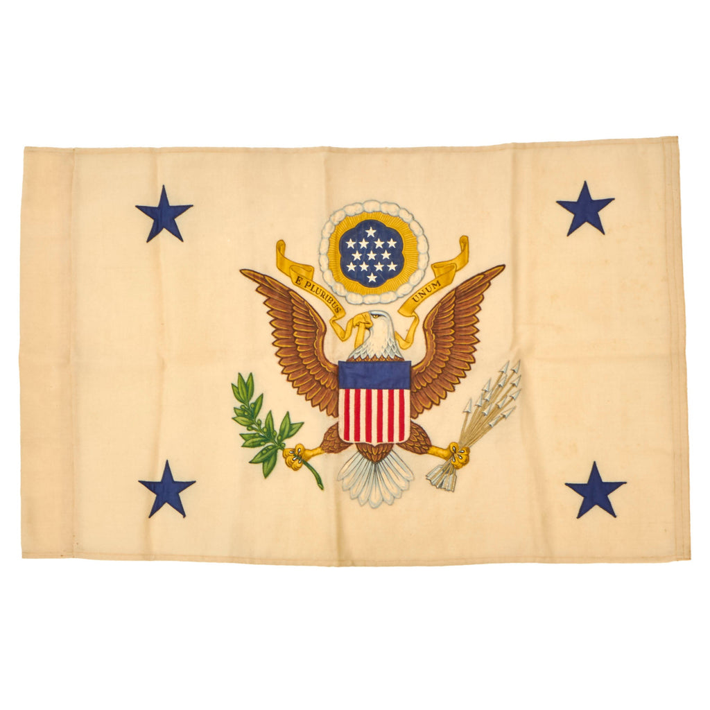 Original U.S. Vietnam War Era Assistant Secretary of the Army Flag with Painted Eagle Seal - Dated 1960 - 18 x 26” Original Items