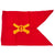 Original U.S. WWII Coastal Artillery Swallowtail Guidon Pennant - 19½ x 29” Original Items