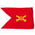Original U.S. WWII Coastal Artillery Swallowtail Guidon Pennant - 19½ x 29” Original Items