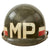 Original U.S. Vietnam War 519th Military Police Battalion Ingersoll M1 Helmet with Liner and Chin Strap Original Items