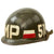 Original U.S. Vietnam War 519th Military Police Battalion Ingersoll M1 Helmet with Liner and Chin Strap Original Items