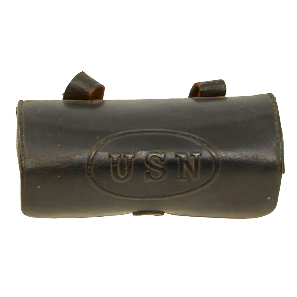 Original U.S. Spanish American War US Navy .38 cal Pistol Cartridge Box with Wood Insert Original Items