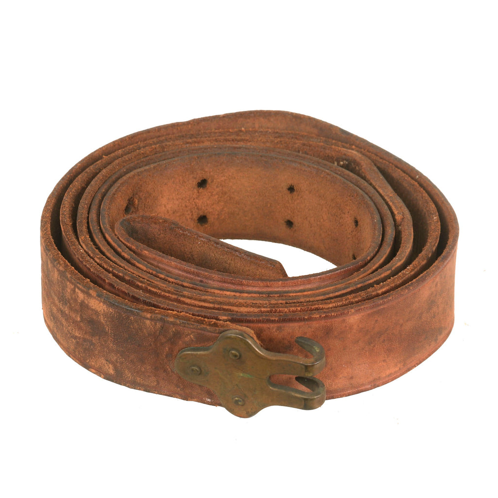 Original U.S. M1887 Springfield Trapdoor or Krag Rifle Leather Sling Original Items