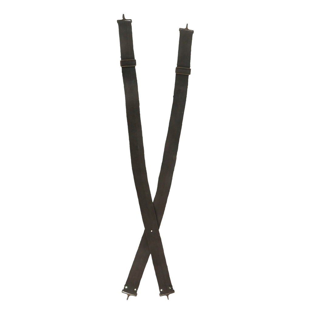 Original U.S. Boxer Rebellion Era M1895 Lee Navy Rifle Mills Pocketed Cartridge Belt Suspenders - Suspenders ONLY Original Items