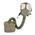 Original Imperial Japanese WWII Naval Landing Forces Type 93 - Model 2 Gas Mask in Matching Case - Great Condition Original Items
