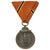 Original German WWII Eastern Front Medal with Named Award Document and Austrian Style Ribbon Mount - 186th Panzerjäger Detachment Original Items